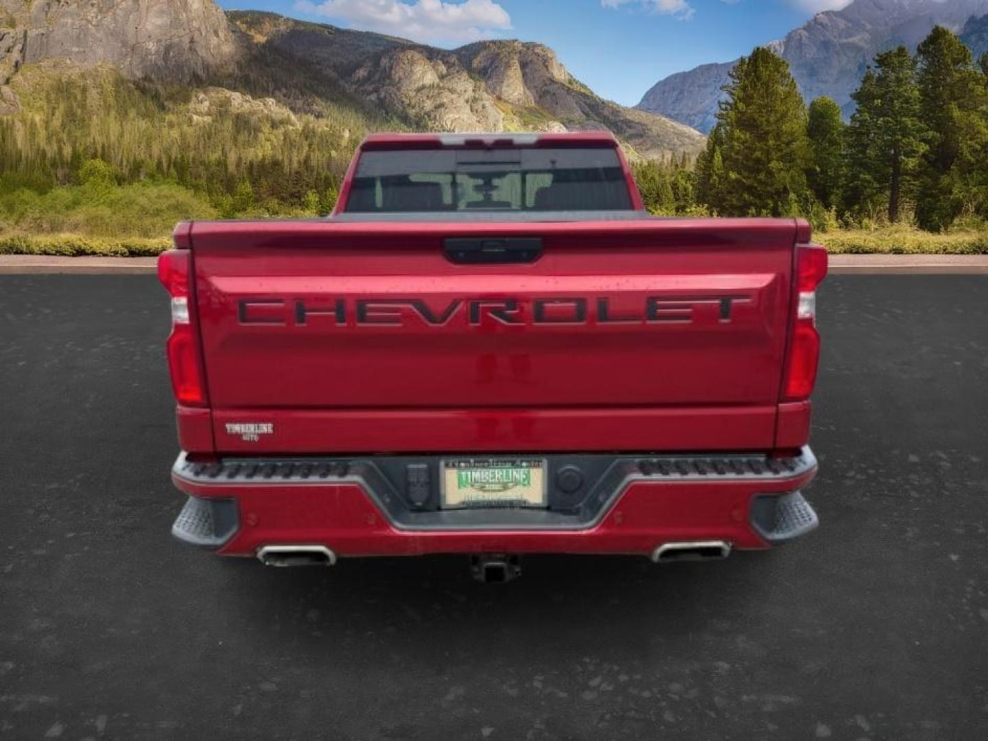 2021 RED /Jet Black Chevrolet Silverado 1500 (1GCUYEEDXMZ) with an EcoTec3 53L V-8 gasoline direct injection engine, Automatic transmission, located at 1175 N Woodruff Ave, Idaho Falls, ID, 83401, 43.506901, -111.999657 - Photo#3