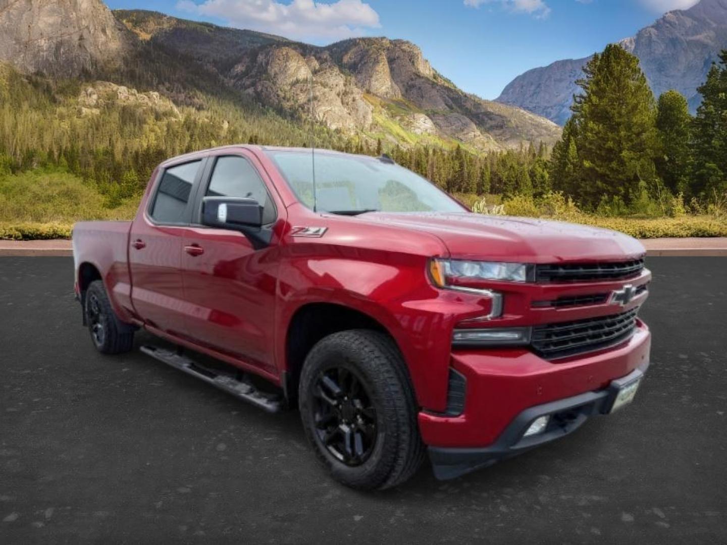 2021 RED /Jet Black Chevrolet Silverado 1500 (1GCUYEEDXMZ) with an EcoTec3 53L V-8 gasoline direct injection engine, Automatic transmission, located at 1175 N Woodruff Ave, Idaho Falls, ID, 83401, 43.506901, -111.999657 - Photo#8