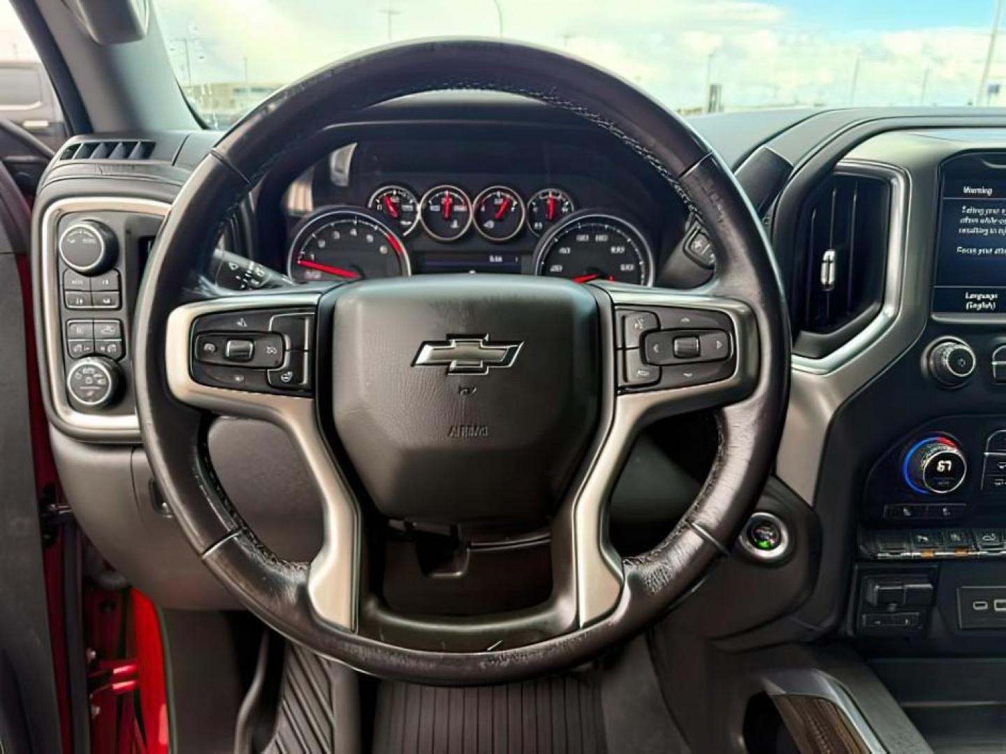 2021 RED /Jet Black Chevrolet Silverado 1500 (1GCUYEEDXMZ) with an EcoTec3 53L V-8 gasoline direct injection engine, Automatic transmission, located at 1175 N Woodruff Ave, Idaho Falls, ID, 83401, 43.506901, -111.999657 - Photo#15