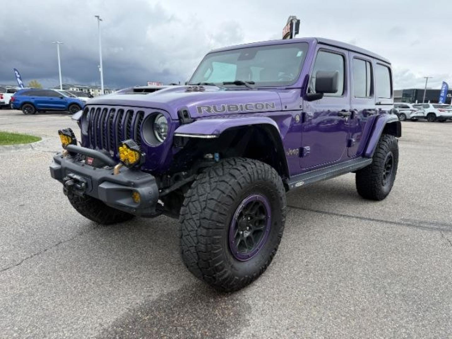 2023 PURPLE /Black Jeep Wrangler 4-Door Rubicon 392 4x4 (1C4JJXSJ6PW) with an HEMI 6.4L V-8 premium unleaded engine, AUTOMATIC transmission, located at 1235 N Woodruff Ave., Idaho Falls, 83401, (208) 523-1053, 43.507172, -112.000488 - At Timberline Auto, finding a great deal on your next vehicle is always easy! Our experienced sales staff goal is to help find you the right vehicle at the right price! Our knowledgeable finance department has options for almost any credit score. We offer extended service contract options to prot - Photo#30