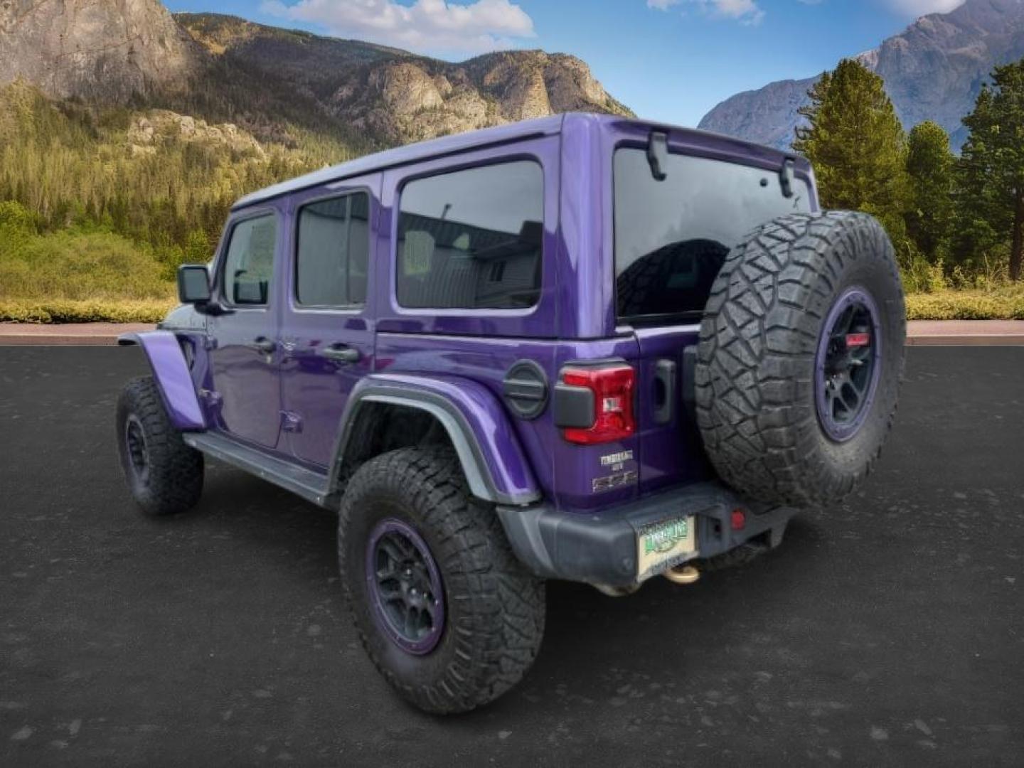 2023 PURPLE /Black Jeep Wrangler 4-Door Rubicon 392 4x4 (1C4JJXSJ6PW) with an HEMI 6.4L V-8 premium unleaded engine, AUTOMATIC transmission, located at 1235 N Woodruff Ave., Idaho Falls, 83401, (208) 523-1053, 43.507172, -112.000488 - At Timberline Auto, finding a great deal on your next vehicle is always easy! Our experienced sales staff goal is to help find you the right vehicle at the right price! Our knowledgeable finance department has options for almost any credit score. We offer extended service contract options to prot - Photo#2