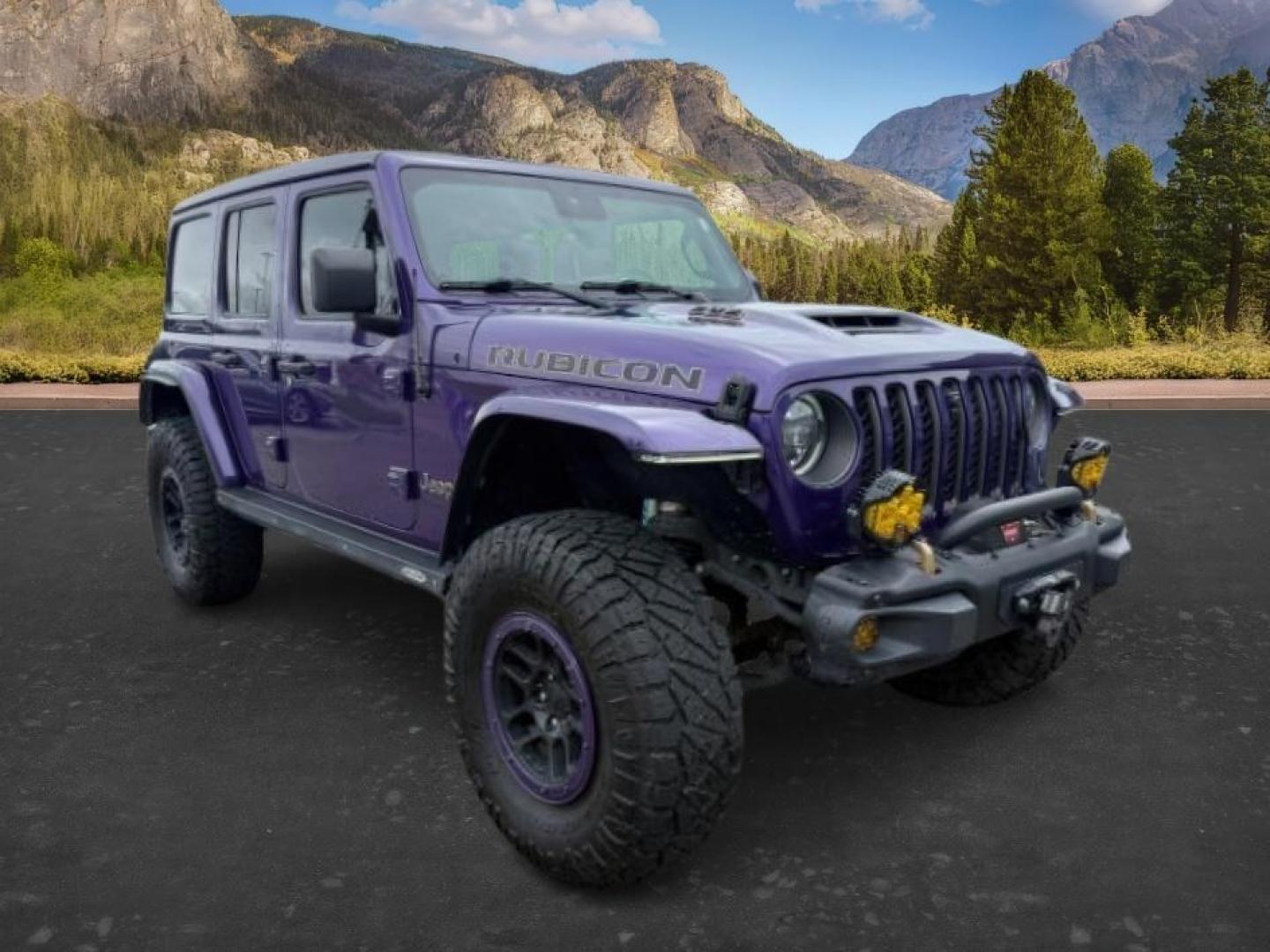 2023 PURPLE /Black Jeep Wrangler 4-Door Rubicon 392 4x4 (1C4JJXSJ6PW) with an HEMI 6.4L V-8 premium unleaded engine, AUTOMATIC transmission, located at 1235 N Woodruff Ave., Idaho Falls, 83401, (208) 523-1053, 43.507172, -112.000488 - At Timberline Auto, finding a great deal on your next vehicle is always easy! Our experienced sales staff goal is to help find you the right vehicle at the right price! Our knowledgeable finance department has options for almost any credit score. We offer extended service contract options to prot - Photo#9