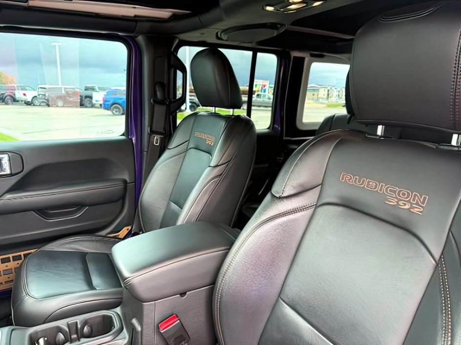 2023 PURPLE /Black Jeep Wrangler 4-Door Rubicon 392 4x4 (1C4JJXSJ6PW) with an HEMI 6.4L V-8 premium unleaded engine, AUTOMATIC transmission, located at 1235 N Woodruff Ave., Idaho Falls, 83401, (208) 523-1053, 43.507172, -112.000488 - At Timberline Auto, finding a great deal on your next vehicle is always easy! Our experienced sales staff goal is to help find you the right vehicle at the right price! Our knowledgeable finance department has options for almost any credit score. We offer extended service contract options to prot - Photo#23