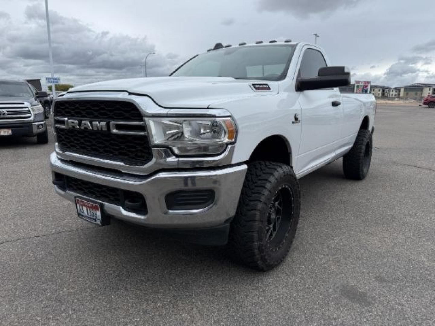 2020 WHITE /Diesel Gray/Black Ram 3500 Tradesman Regular Cab 4x4 8' Box (3C63R3AL1LG) with an Cummins High Output 6.7L I-6 diesel direct injecti engine, AUTOMATIC transmission, located at 1235 N Woodruff Ave., Idaho Falls, 83401, (208) 523-1053, 43.507172, -112.000488 - At Timberline Auto, finding a great deal on your next vehicle is always easy! Our experienced sales staff goal is to help find you the right vehicle at the right price! Our knowledgeable finance department has options for almost any credit score. We offer extended service contract options to prot - Photo#26