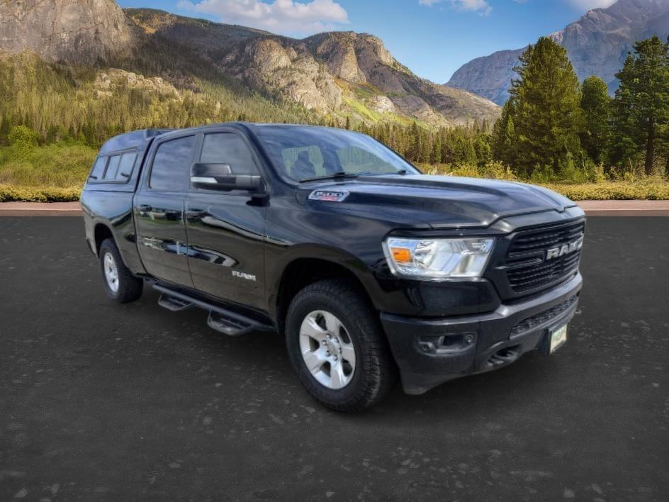 2020 BLACK /Diesel Gray/Black Ram 1500 Big Horn Crew Cab 4x4 6'4 Box (1C6SRFMM1LN) with an EcoDiesel 3L V-6 diesel direct injection engine, AUTOMATIC transmission, located at 1235 N Woodruff Ave., Idaho Falls, 83401, (208) 523-1053, 43.507172, -112.000488- Photo#7