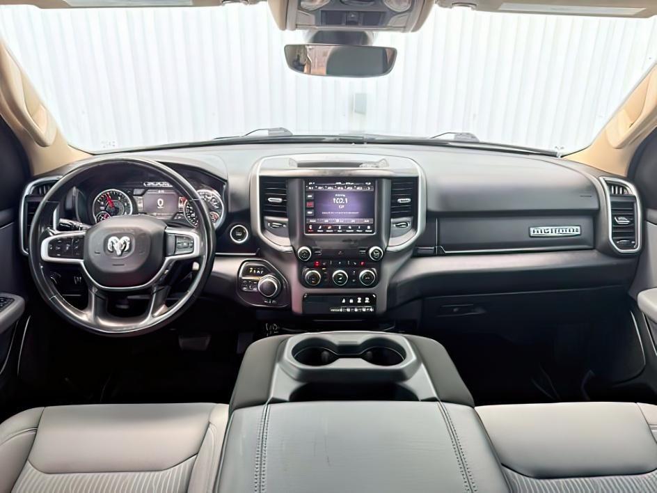 2020 BLACK /Diesel Gray/Black Ram 1500 Big Horn Crew Cab 4x4 6'4 Box (1C6SRFMM1LN) with an EcoDiesel 3L V-6 diesel direct injection engine, AUTOMATIC transmission, located at 1235 N Woodruff Ave., Idaho Falls, 83401, (208) 523-1053, 43.507172, -112.000488- Photo#24