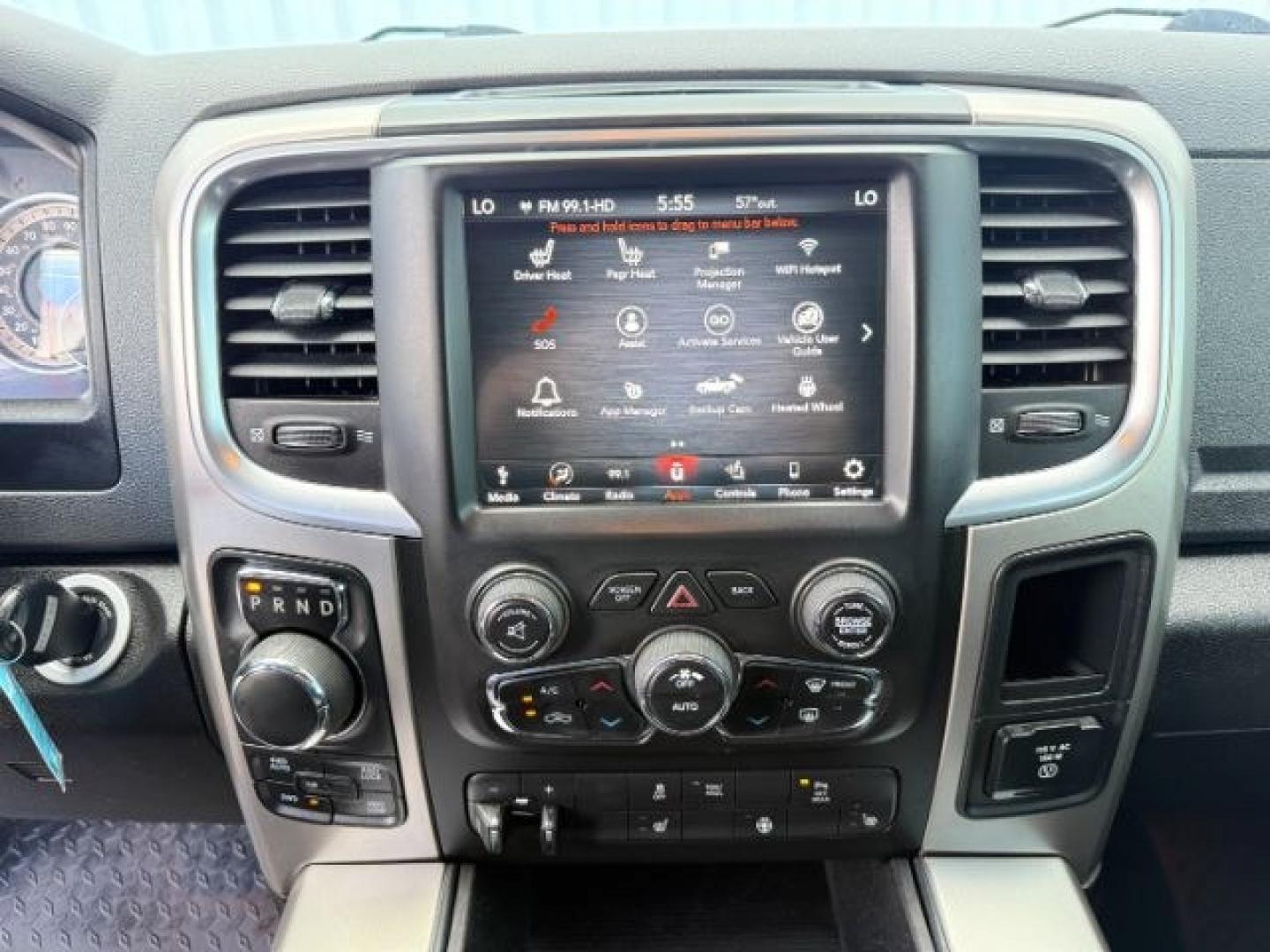 2018 Black /Diesel Grey/Black Ram 1500 (1C6RR7LM3JS) with an EcoDiesel 3L V-6 diesel direct injection engine, Automatic transmission, located at 1175 N Woodruff Ave, Idaho Falls, ID, 83401, 43.506901, -111.999657- Photo#39