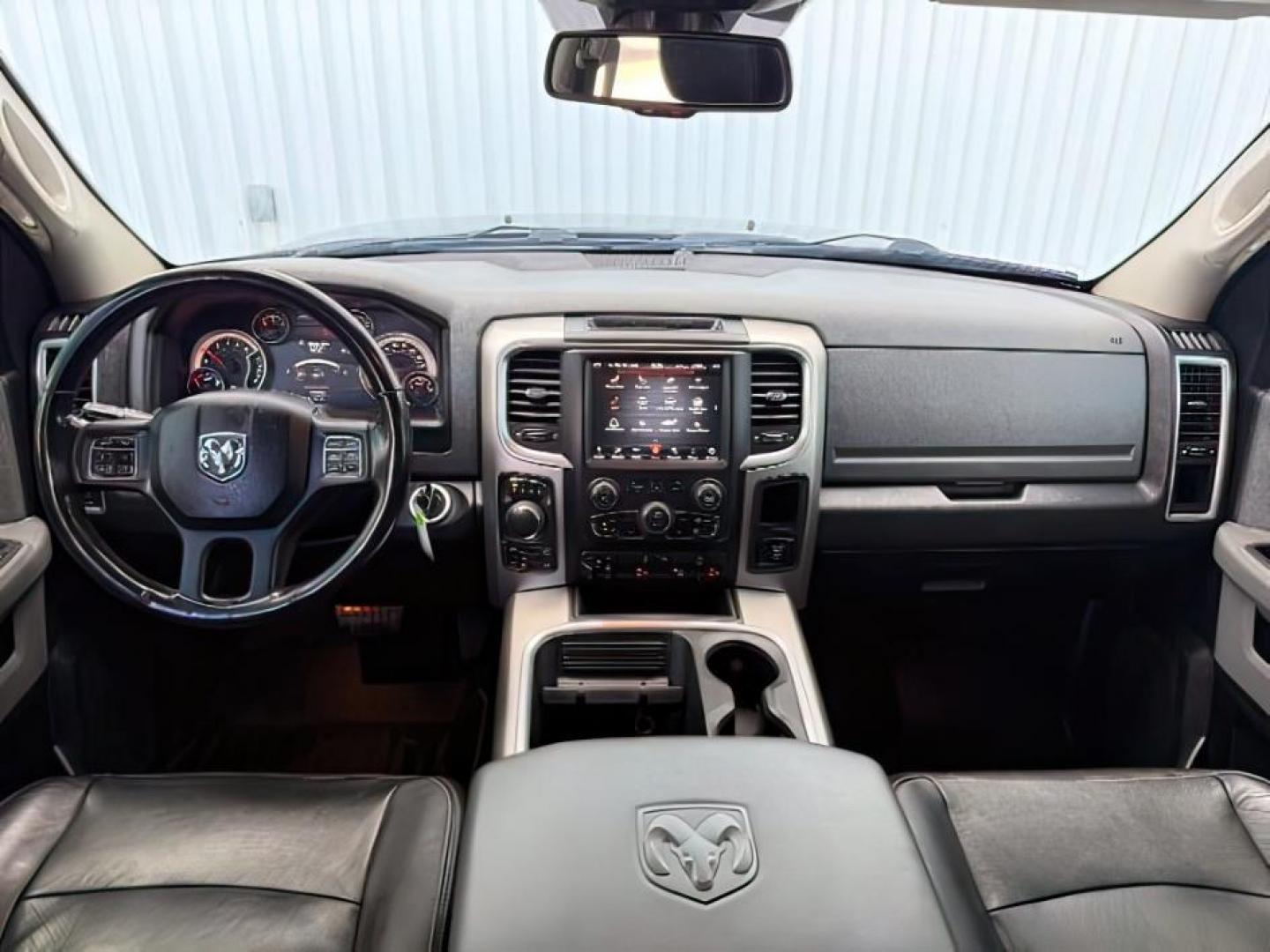 2018 Black /Diesel Grey/Black Ram 1500 (1C6RR7LM3JS) with an EcoDiesel 3L V-6 diesel direct injection engine, Automatic transmission, located at 1175 N Woodruff Ave, Idaho Falls, ID, 83401, 43.506901, -111.999657- Photo#23
