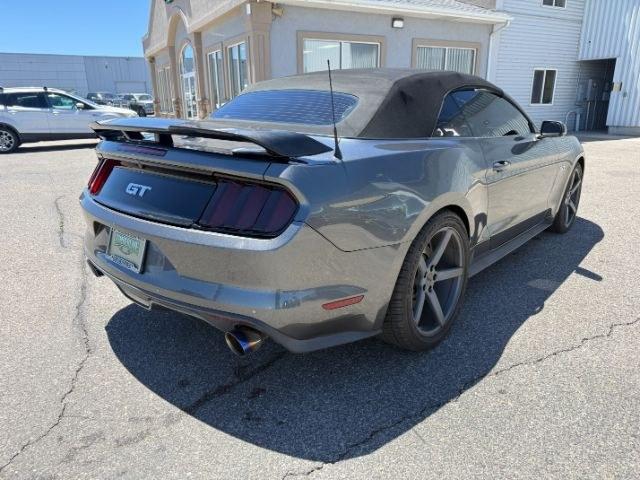 2015 GRAY /Ebony Ford Mustang GT Premium (1FATP8FF9F5) with an 5L V-8 DOHC engine, AUTOMATIC transmission, located at 1235 N Woodruff Ave., Idaho Falls, 83401, (208) 523-1053, 43.507172, -112.000488 - At Timberline Auto, finding a great deal on your next vehicle is always easy! Our experienced sales staff goal is to help find you the right vehicle at the right price! Our knowledgeable finance department has options for almost any credit score. We offer extended service contract options to prot- Photo#30