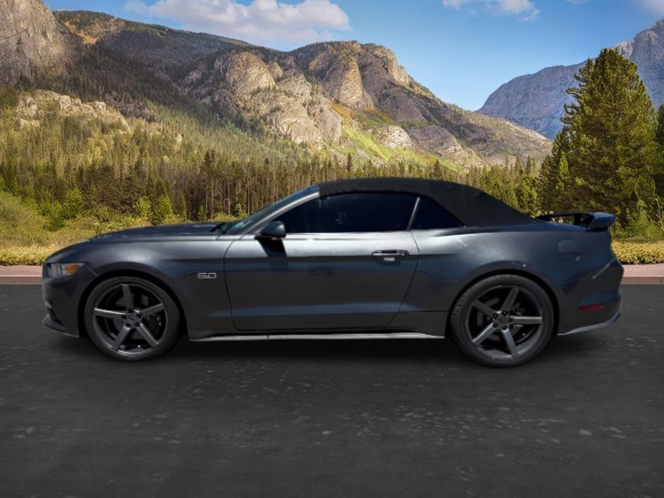 2015 GRAY /Ebony Ford Mustang GT Premium (1FATP8FF9F5) with an 5L V-8 DOHC engine, AUTOMATIC transmission, located at 1235 N Woodruff Ave., Idaho Falls, 83401, (208) 523-1053, 43.507172, -112.000488 - At Timberline Auto, finding a great deal on your next vehicle is always easy! Our experienced sales staff goal is to help find you the right vehicle at the right price! Our knowledgeable finance department has options for almost any credit score. We offer extended service contract options to prot- Photo#1