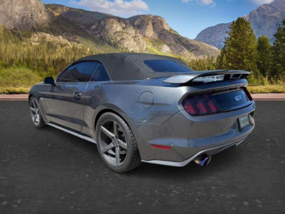 2015 GRAY /Ebony Ford Mustang GT Premium (1FATP8FF9F5) with an 5L V-8 DOHC engine, AUTOMATIC transmission, located at 1235 N Woodruff Ave., Idaho Falls, 83401, (208) 523-1053, 43.507172, -112.000488 - At Timberline Auto, finding a great deal on your next vehicle is always easy! Our experienced sales staff goal is to help find you the right vehicle at the right price! Our knowledgeable finance department has options for almost any credit score. We offer extended service contract options to prot- Photo#2