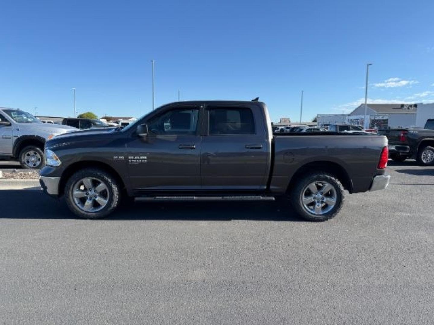 2019 GRAY /Diesel Gray/Black Ram 1500 Classic (1C6RR7LT6KS) with an HEMI 57L V-8 variable valve control engine, Automatic transmission, located at 1175 N Woodruff Ave, Idaho Falls, ID, 83401, 43.506901, -111.999657 - At Timberline Auto, finding a great deal on your next vehicle is always easy! Our experienced sales staff goal is to help find you the right vehicle at the right price! Our knowledgeable finance department has options for almost any credit score. We offer extended service contract options to prot - Photo#1
