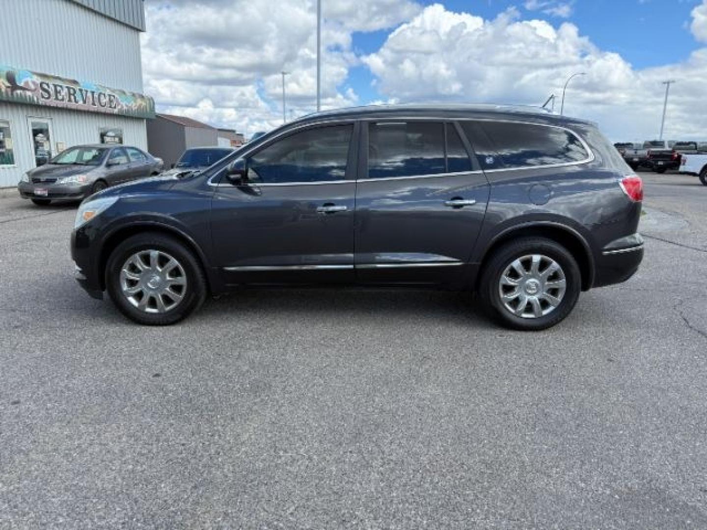 2016 GRAY /Ebony w/Ebony Accents Buick Enclave (5GAKVBKD2GJ) with an 36L V-6 gasoline direct injection engine, Automatic transmission, located at 1175 N Woodruff Ave, Idaho Falls, ID, 83401, 43.506901, -111.999657 - 2016 Buick Enclave Leather AWD powered by a 3.6L V6 engine with automatic transmission. Full-size 3-row SUV offering seating for up to seven passengers with a comfortable, quiet ride and strong highway performance. Features include leather interior, tri-zone climate control, touchscreen infotainment- Photo#1