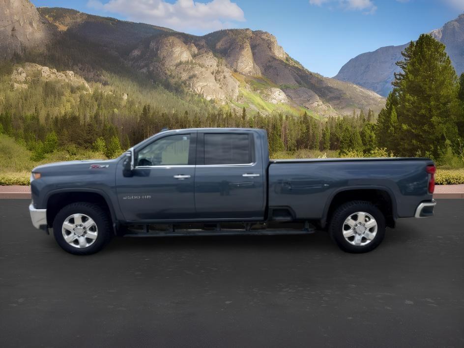 2020 BLUE /Gideon/Very Dark Atmosphere Chevrolet Silverado 2500HD 4WD Crew Cab Long Bed LTZ (1GC4YPEY7LF) with an Duramax 6.6L V-8 diesel direct injection engine, AUTOMATIC transmission, located at 1235 N Woodruff Ave., Idaho Falls, 83401, (208) 523-1053, 43.507172, -112.000488 - Heavy duty strength and diesel performance come together in this 2020 Chevrolet Silverado 2500HD Crew Cab 4x4 equipped with the 6.6L Duramax turbo diesel engine. Built for demanding towing and hauling needs, this 2500HD delivers the capability truck buyers expect when moving heavy trailers, equipmen- Photo#1