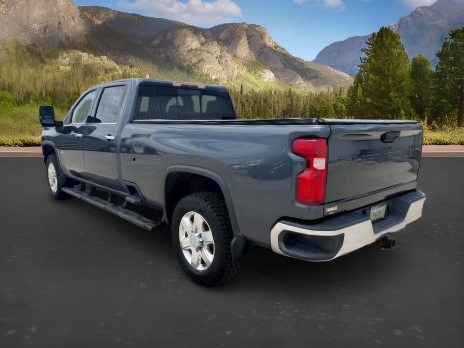 2020 BLUE /Gideon/Very Dark Atmosphere Chevrolet Silverado 2500HD 4WD Crew Cab Long Bed LTZ (1GC4YPEY7LF) with an Duramax 6.6L V-8 diesel direct injection engine, AUTOMATIC transmission, located at 1235 N Woodruff Ave., Idaho Falls, 83401, (208) 523-1053, 43.507172, -112.000488 - Heavy duty strength and diesel performance come together in this 2020 Chevrolet Silverado 2500HD Crew Cab 4x4 equipped with the 6.6L Duramax turbo diesel engine. Built for demanding towing and hauling needs, this 2500HD delivers the capability truck buyers expect when moving heavy trailers, equipmen- Photo#2