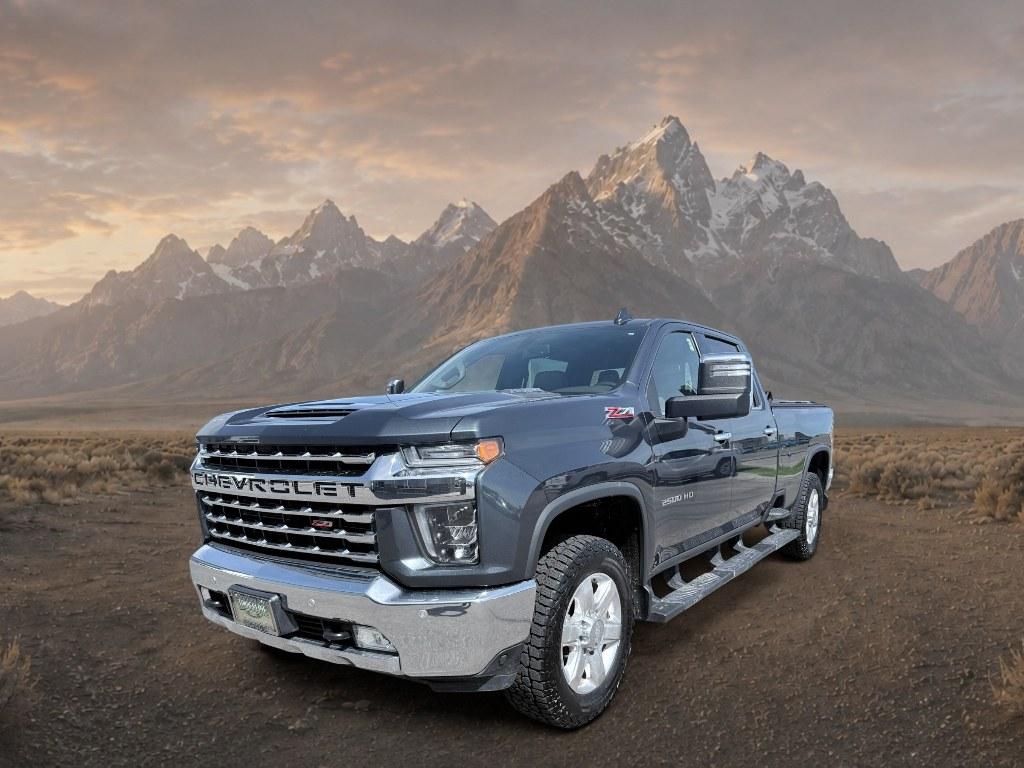 2020 Shadow Gray Metallic /Gideon/Very Dark Atmosphere Chevrolet Silverado LTZ (1GC4YPEY7LF) with an V8, 6.6L engine, 10-speed automatic transmission, located at 1175 N Woodruff Ave, Idaho Falls, ID, 83401, 43.506901, -111.999657 - <b>Vehicle Details</b><br>Take command of capability and comfort in this 2020 Chevrolet Silverado 2500 LTZ 4WD, powered by the proven V8 6.6L Diesel engine and ready for serious work or weekend adventure. Located in Idaho Falls, ID, this heavy-duty pickup delivers the bold performance, refined craft- Photo#0