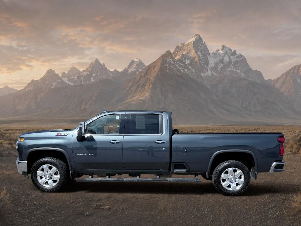 2020 Shadow Gray Metallic /Gideon/Very Dark Atmosphere Chevrolet Silverado LTZ (1GC4YPEY7LF) with an V8, 6.6L engine, 10-speed automatic transmission, located at 1175 N Woodruff Ave, Idaho Falls, ID, 83401, 43.506901, -111.999657 - <b>Vehicle Details</b><br>Take command of capability and comfort in this 2020 Chevrolet Silverado 2500 LTZ 4WD, powered by the proven V8 6.6L Diesel engine and ready for serious work or weekend adventure. Located in Idaho Falls, ID, this heavy-duty pickup delivers the bold performance, refined craft- Photo#1