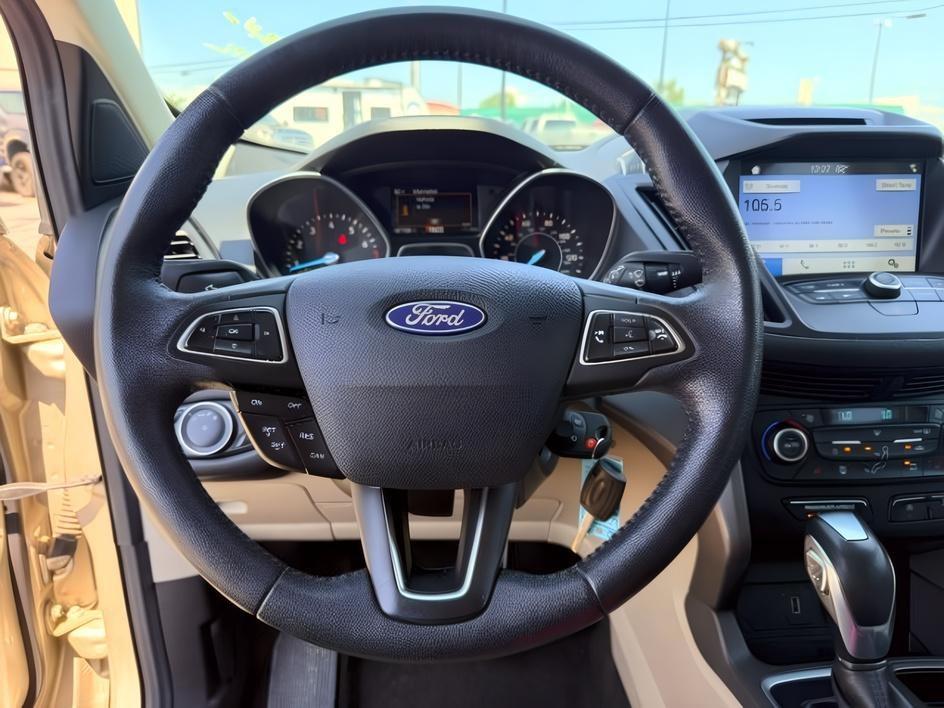 2018 GOLD /Medium Light Stone Ford Escape (1FMCU9HD3JU) with an EcoBoost 15L I-4 gasoline direct injection engine, Automatic transmission, located at 1175 N Woodruff Ave, Idaho Falls, ID, 83401, 43.506901, -111.999657- Photo#14