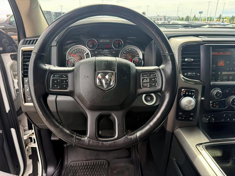 2014 WHITE /Black Ram 1500 (1C6RR7MTXES) with an HEMI 57L V-8 variable valve control engine, Automatic transmission, located at 1175 N Woodruff Ave, Idaho Falls, ID, 83401, 43.506901, -111.999657 - At Timberline Auto, finding a great deal on your next vehicle is always easy! Our experienced sales staff goal is to help find you the right vehicle at the right price! Our knowledgeable finance department has options for almost any credit score. We offer extended service contract options to prot - Photo#15