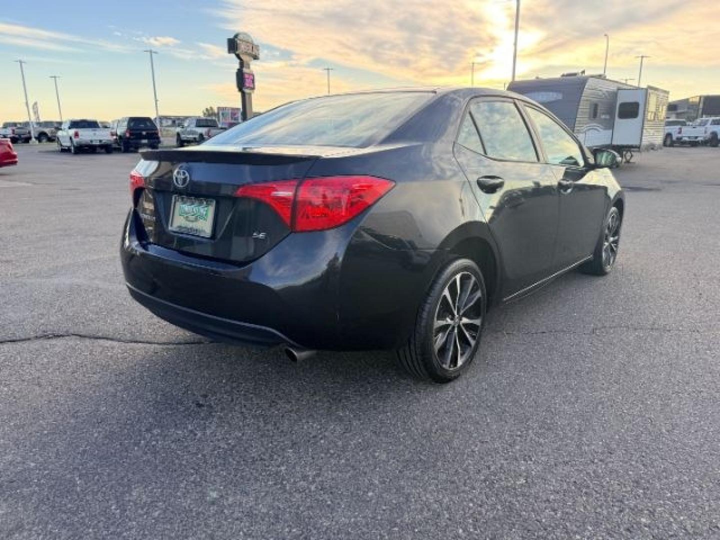 2018 BLACK /Black Toyota Corolla (2T1BURHE4JC) with an 18L I-4 DOHC engine, Automatic transmission, located at 1175 N Woodruff Ave, Idaho Falls, ID, 83401, 43.506901, -111.999657 - Efficiency and everyday reliability define this 2018 Toyota Corolla SE, powered by a 1.8L 4 cylinder engine paired with a CVT transmission and front wheel drive layout. This configuration delivers smooth, predictable driving characteristics that make it a strong fit for commuting, daily errands, and- Photo#5