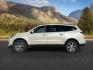 2015 WHITE /Ebony Chevrolet Traverse 1LT (1GNKRGKD7FJ) with an 3.6L V-6 gasoline direct injection engine, AUTOMATIC transmission, located at 1235 N Woodruff Ave., Idaho Falls, 83401, (208) 523-1053, 43.507172, -112.000488 - At Timberline Auto, finding a great deal on your next vehicle is always easy! Our experienced sales staff goal is to help find you the right vehicle at the right price! Our knowledgeable finance department has options for almost any credit score. We offer extended service contract options to prot - Photo#0
