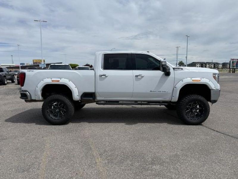 2022 WHITE /Jet Black GMC Sierra SLT (1GT49NE77NF) with an V8, 6.6L engine, 6-Speed Automatic transmission, located at 1175 N Woodruff Ave, Idaho Falls, ID, 83401, 43.506901, -111.999657 - <b>Vehicle Details</b><br>Take on tough jobs and weekend adventures with confidence in this **pre-owned 2022 GMC Sierra 2500 SLT 4WD**. With just **39,314 miles**, this powerful heavy-duty pickup is built to deliver the strength, comfort, and capability drivers want in a premium truck. Under the hoo- Photo#8