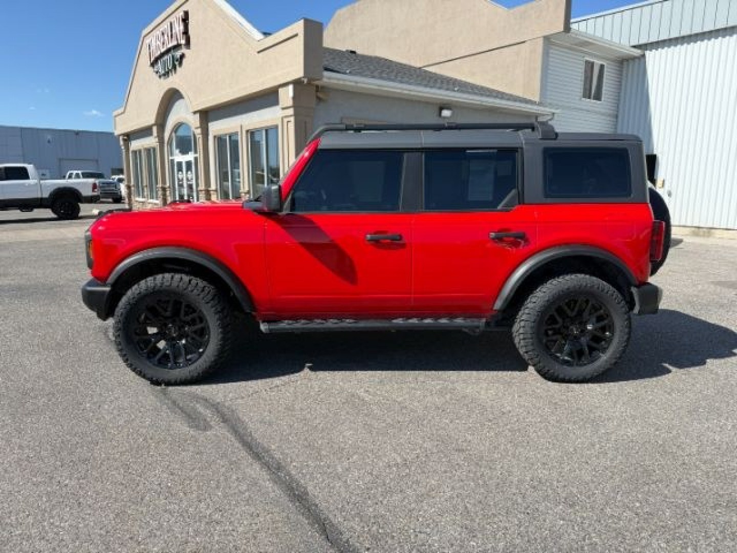 2023 RED /CLOTH Ford Bronco (1FMDE5BH4PL) with an 23L I4 TURBO engine, Automatic transmission, located at 1175 N Woodruff Ave, Idaho Falls, ID, 83401, 43.506901, -111.999657 - At Timberline Auto, finding a great deal on your next vehicle is always easy! Our experienced sales staff goal is to help find you the right vehicle at the right price! Our knowledgeable finance department has options for almost any credit score. We offer extended service contract options to prot- Photo#29