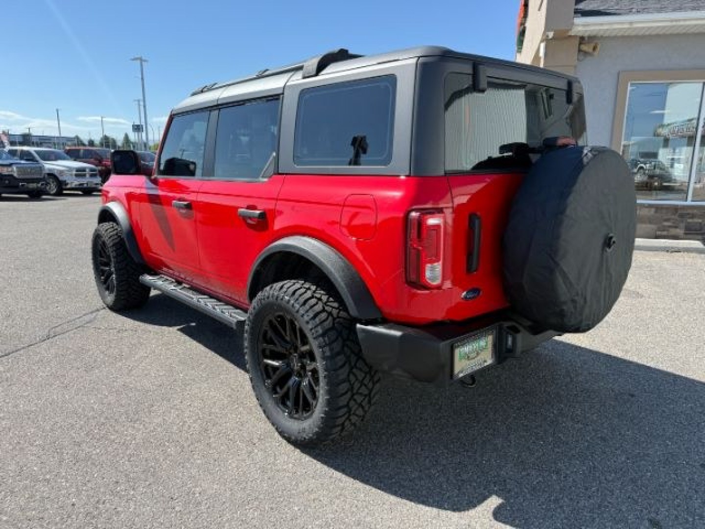 2023 RED /CLOTH Ford Bronco (1FMDE5BH4PL) with an 23L I4 TURBO engine, Automatic transmission, located at 1175 N Woodruff Ave, Idaho Falls, ID, 83401, 43.506901, -111.999657 - At Timberline Auto, finding a great deal on your next vehicle is always easy! Our experienced sales staff goal is to help find you the right vehicle at the right price! Our knowledgeable finance department has options for almost any credit score. We offer extended service contract options to prot- Photo#30