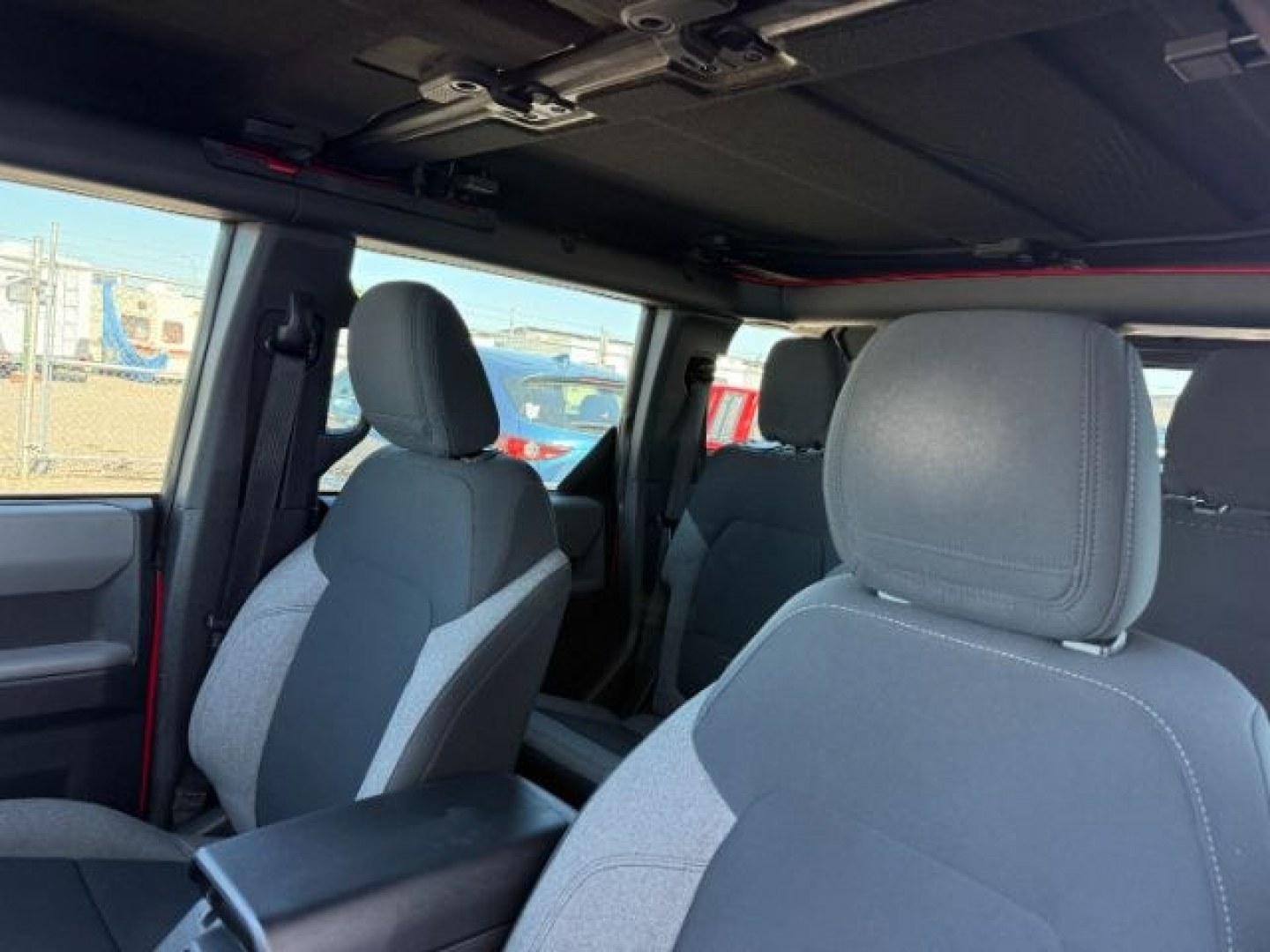 2023 RED /CLOTH Ford Bronco (1FMDE5BH4PL) with an 23L I4 TURBO engine, Automatic transmission, located at 1175 N Woodruff Ave, Idaho Falls, ID, 83401, 43.506901, -111.999657 - At Timberline Auto, finding a great deal on your next vehicle is always easy! Our experienced sales staff goal is to help find you the right vehicle at the right price! Our knowledgeable finance department has options for almost any credit score. We offer extended service contract options to prot- Photo#51