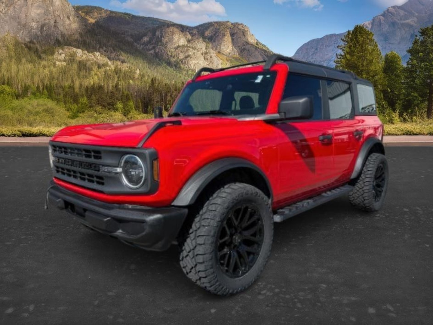 2023 RED /CLOTH Ford Bronco (1FMDE5BH4PL) with an 23L I4 TURBO engine, Automatic transmission, located at 1175 N Woodruff Ave, Idaho Falls, ID, 83401, 43.506901, -111.999657 - At Timberline Auto, finding a great deal on your next vehicle is always easy! Our experienced sales staff goal is to help find you the right vehicle at the right price! Our knowledgeable finance department has options for almost any credit score. We offer extended service contract options to prot- Photo#0