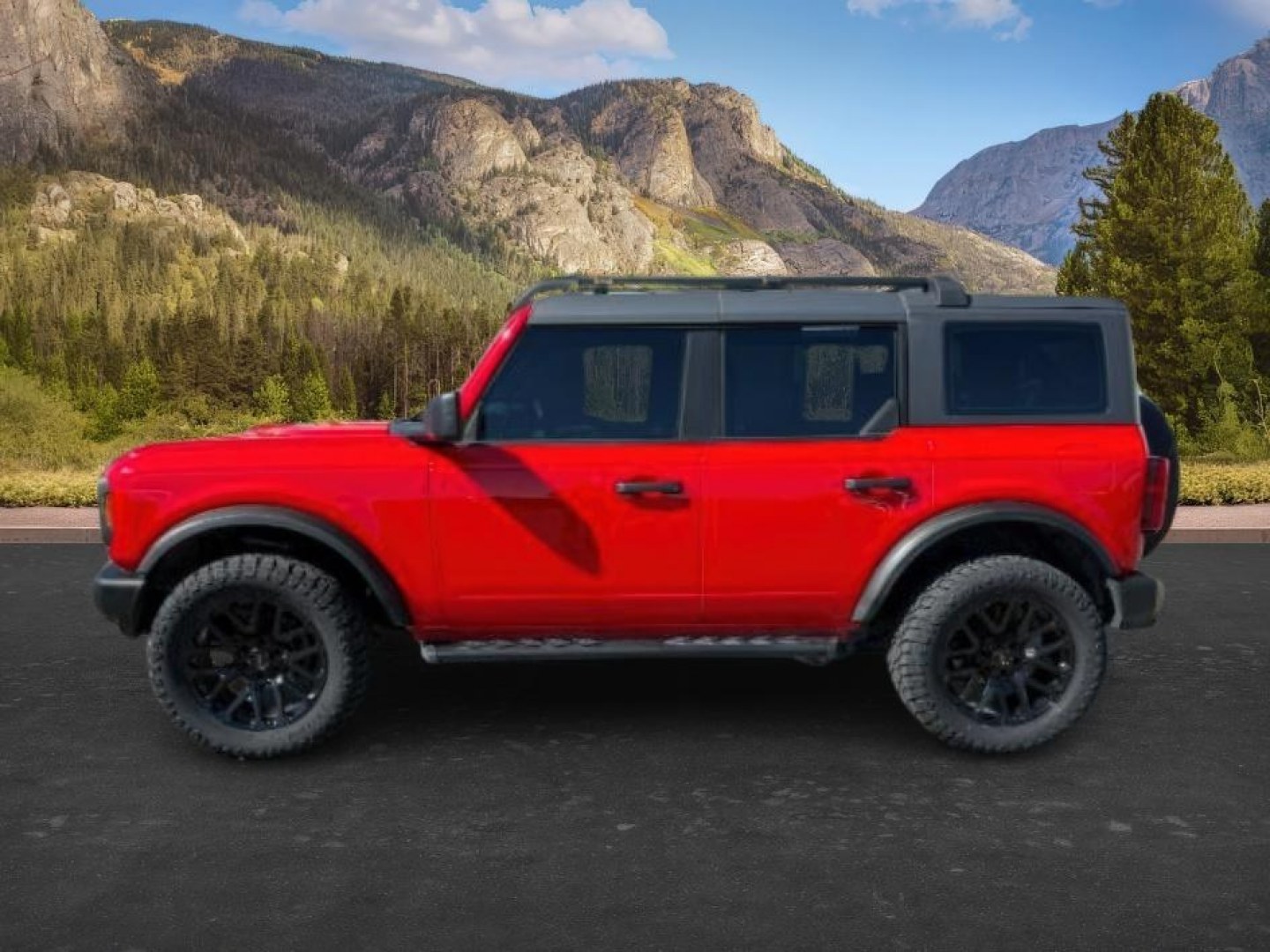 2023 RED /CLOTH Ford Bronco (1FMDE5BH4PL) with an 23L I4 TURBO engine, Automatic transmission, located at 1175 N Woodruff Ave, Idaho Falls, ID, 83401, 43.506901, -111.999657 - At Timberline Auto, finding a great deal on your next vehicle is always easy! Our experienced sales staff goal is to help find you the right vehicle at the right price! Our knowledgeable finance department has options for almost any credit score. We offer extended service contract options to prot- Photo#1