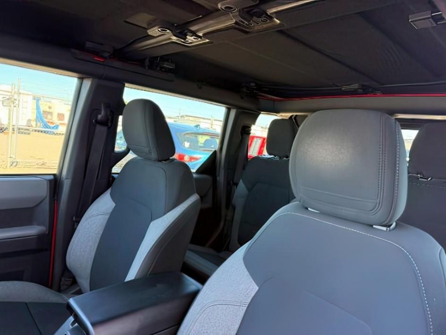 2023 RED /CLOTH Ford Bronco (1FMDE5BH4PL) with an 23L I4 TURBO engine, Automatic transmission, located at 1175 N Woodruff Ave, Idaho Falls, ID, 83401, 43.506901, -111.999657 - At Timberline Auto, finding a great deal on your next vehicle is always easy! Our experienced sales staff goal is to help find you the right vehicle at the right price! Our knowledgeable finance department has options for almost any credit score. We offer extended service contract options to prot- Photo#23