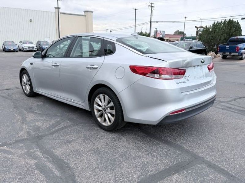 2016 Sparkling Silver /Black Kia Optima LX (5XXGT4L37GG) with an 4 Cyl, 2.4L engine, 6-speed automatic transmission, located at 1175 N Woodruff Ave, Idaho Falls, ID, 83401, 43.506901, -111.999657 - <b>Vehicle Details</b><br>Looking for a dependable midsize sedan with comfort, style, and everyday practicality? This pre-owned 2016 Kia Optima LX is a smart choice for drivers in Idaho Falls, ID. Powered by a 4-cylinder, 2.4L gasoline engine and front-wheel drive, this Kia Optima delivers smooth pe- Photo#2