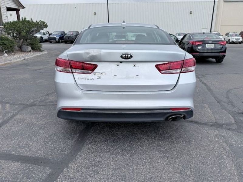2016 Sparkling Silver /Black Kia Optima LX (5XXGT4L37GG) with an 4 Cyl, 2.4L engine, 6-speed automatic transmission, located at 1175 N Woodruff Ave, Idaho Falls, ID, 83401, 43.506901, -111.999657 - <b>Vehicle Details</b><br>Looking for a dependable midsize sedan with comfort, style, and everyday practicality? This pre-owned 2016 Kia Optima LX is a smart choice for drivers in Idaho Falls, ID. Powered by a 4-cylinder, 2.4L gasoline engine and front-wheel drive, this Kia Optima delivers smooth pe- Photo#3