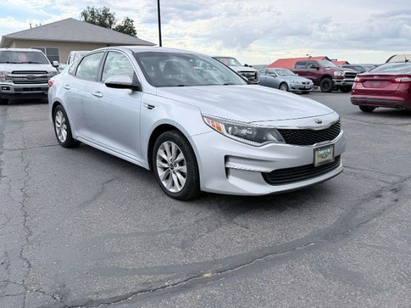 2016 Sparkling Silver /Black Kia Optima LX (5XXGT4L37GG) with an 4 Cyl, 2.4L engine, 6-speed automatic transmission, located at 1175 N Woodruff Ave, Idaho Falls, ID, 83401, 43.506901, -111.999657 - <b>Vehicle Details</b><br>Looking for a dependable midsize sedan with comfort, style, and everyday practicality? This pre-owned 2016 Kia Optima LX is a smart choice for drivers in Idaho Falls, ID. Powered by a 4-cylinder, 2.4L gasoline engine and front-wheel drive, this Kia Optima delivers smooth pe- Photo#6