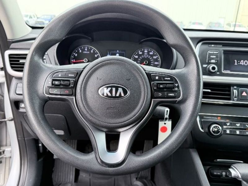 2016 Sparkling Silver /Black Kia Optima LX (5XXGT4L37GG) with an 4 Cyl, 2.4L engine, 6-speed automatic transmission, located at 1175 N Woodruff Ave, Idaho Falls, ID, 83401, 43.506901, -111.999657 - <b>Vehicle Details</b><br>Looking for a dependable midsize sedan with comfort, style, and everyday practicality? This pre-owned 2016 Kia Optima LX is a smart choice for drivers in Idaho Falls, ID. Powered by a 4-cylinder, 2.4L gasoline engine and front-wheel drive, this Kia Optima delivers smooth pe- Photo#12