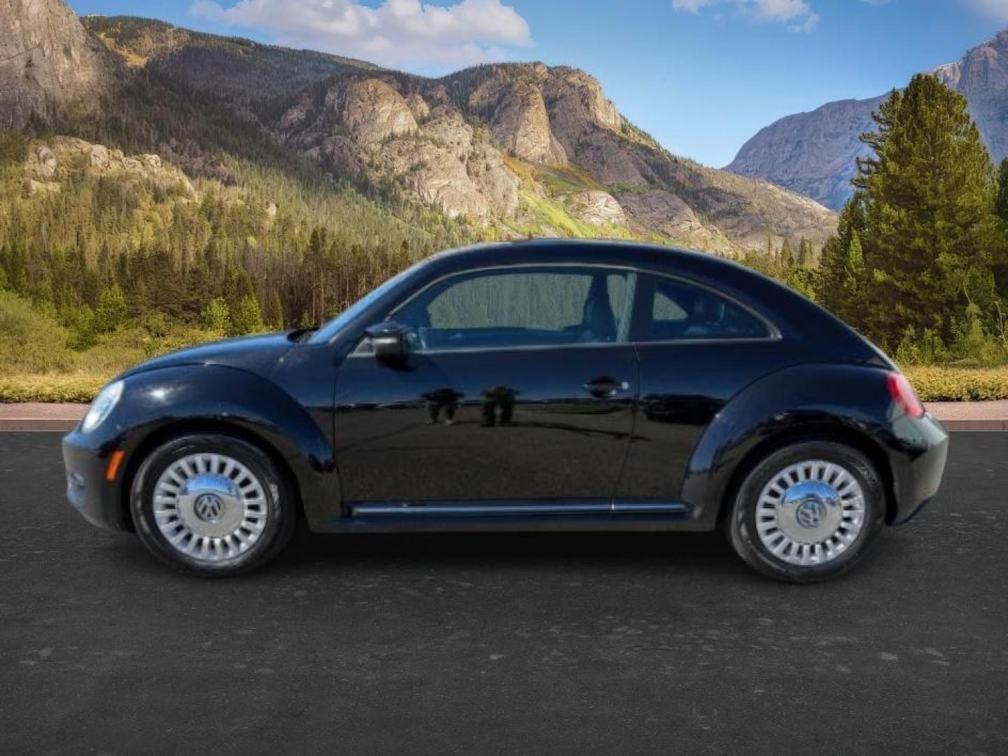 2014 BLACK /Titan Black Volkswagen Beetle (3VWJX7AT9EM) with an 25L I-5 DOHC engine, Automatic transmission, located at 1175 N Woodruff Ave, Idaho Falls, ID, 83401, 43.506901, -111.999657- Photo#1