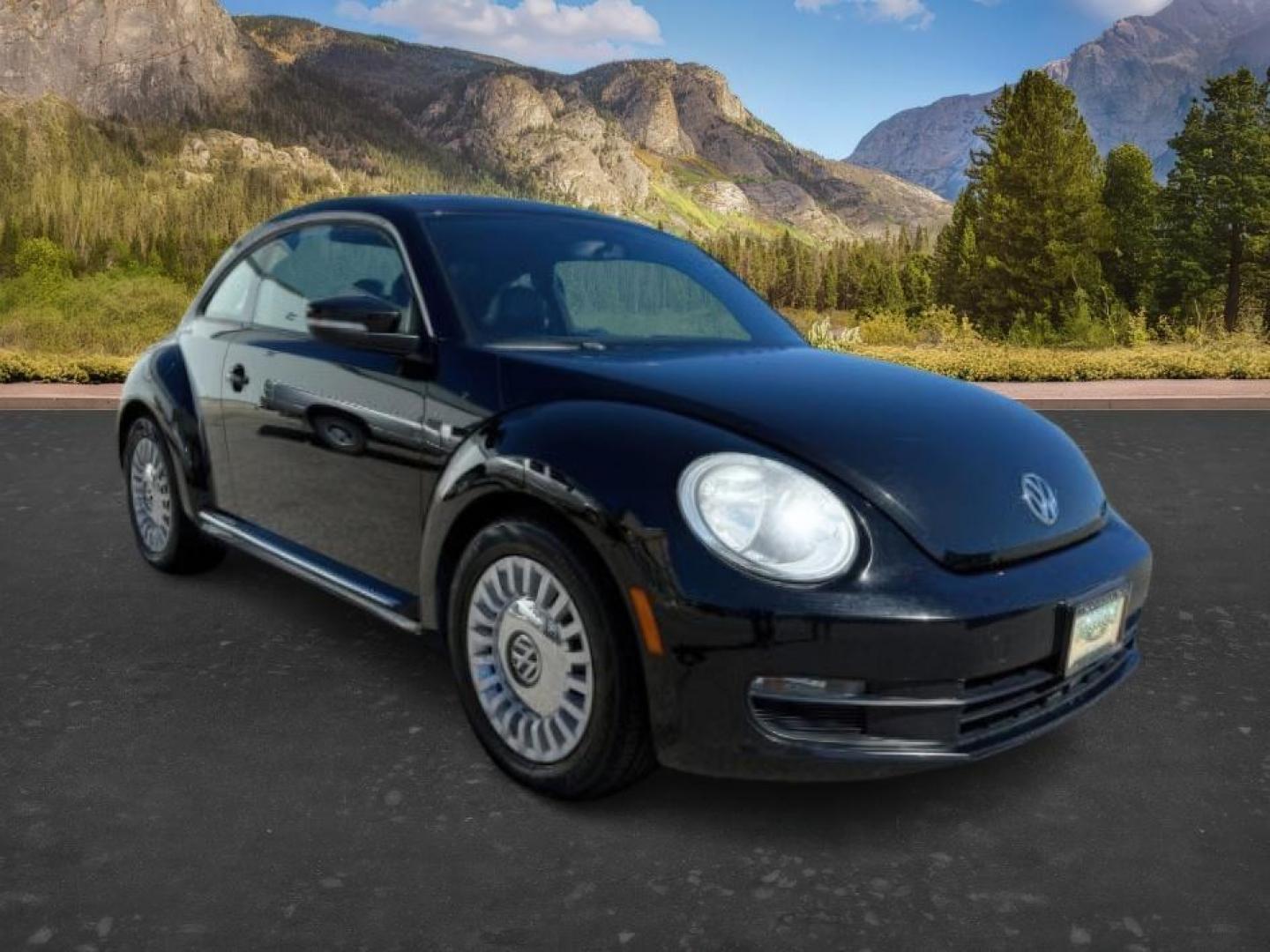 2014 BLACK /Titan Black Volkswagen Beetle (3VWJX7AT9EM) with an 25L I-5 DOHC engine, Automatic transmission, located at 1175 N Woodruff Ave, Idaho Falls, ID, 83401, 43.506901, -111.999657- Photo#7