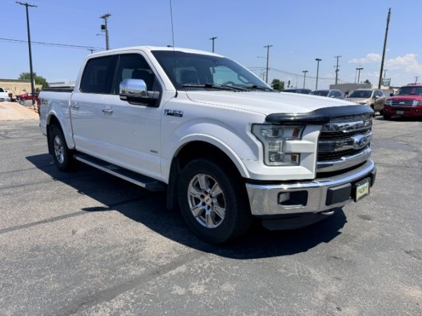 2015 WHITE /Medium Earth Gray Ford F-150 (1FTEW1EG4FK) with an EcoBoost 35L V-6 gasoline direct injection engine, Automatic transmission, located at 1175 N Woodruff Ave, Idaho Falls, ID, 83401, 43.506901, -111.999657- Photo#8