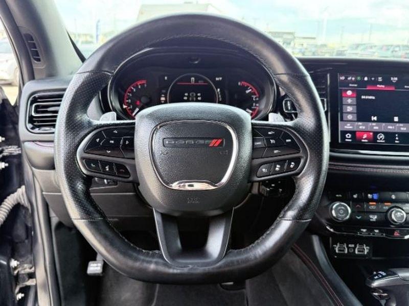 2025 MOPAR Dual Stripes- Bright Blue /Black Dodge Durango R/T (1C4SDJCT9SC) with an V8, 5.7L engine, 8-speed automatic transmission, located at 1175 N Woodruff Ave, Idaho Falls, ID, 83401, 43.506901, -111.999657 - <b>Vehicle Details</b><br>Experience the commanding presence and premium comfort of this pre-owned 2025 Dodge Durango R/T, now available in Idaho Falls, ID. With just 23,923 miles, this low-mileage SUV delivers the bold performance and versatile capability drivers want in a powerful family hauler or- Photo#16
