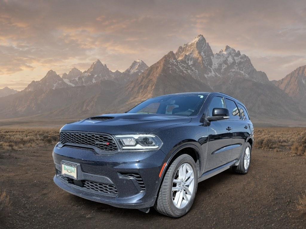 2025 MOPAR Dual Stripes- Bright Blue /Black Dodge Durango R/T (1C4SDJCT9SC) with an V8, 5.7L engine, 8-speed automatic transmission, located at 1175 N Woodruff Ave, Idaho Falls, ID, 83401, 43.506901, -111.999657 - <b>Vehicle Details</b><br>Experience the commanding presence and premium comfort of this pre-owned 2025 Dodge Durango R/T, now available in Idaho Falls, ID. With just 23,923 miles, this low-mileage SUV delivers the bold performance and versatile capability drivers want in a powerful family hauler or- Photo#0