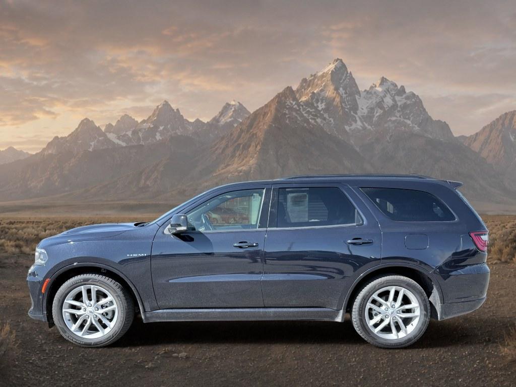 2025 MOPAR Dual Stripes- Bright Blue /Black Dodge Durango R/T (1C4SDJCT9SC) with an V8, 5.7L engine, 8-speed automatic transmission, located at 1175 N Woodruff Ave, Idaho Falls, ID, 83401, 43.506901, -111.999657 - <b>Vehicle Details</b><br>Experience the commanding presence and premium comfort of this pre-owned 2025 Dodge Durango R/T, now available in Idaho Falls, ID. With just 23,923 miles, this low-mileage SUV delivers the bold performance and versatile capability drivers want in a powerful family hauler or- Photo#1