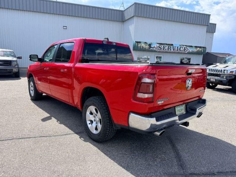 2019 Flame Red Clearcoat /Diesel Gray/Black Ram 1500 Big Horn/Lone Star (1C6SRFFT9KN) with an V8, 5.7L engine, 8-speed automatic transmission, located at 1175 N Woodruff Ave, Idaho Falls, ID, 83401, 43.506901, -111.999657 - <b>Vehicle Details</b><br>Discover capability, comfort, and proven performance in this pre-owned 2019 Ram 1500 Big Horn 4WD, now available in Idaho Falls, ID. Powered by a strong 5.7L V8 gasoline engine, this full-size pickup delivers the muscle needed for towing, hauling, and everyday driving with- Photo#2