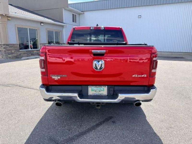 2019 Flame Red Clearcoat /Diesel Gray/Black Ram 1500 Big Horn/Lone Star (1C6SRFFT9KN) with an V8, 5.7L engine, 8-speed automatic transmission, located at 1175 N Woodruff Ave, Idaho Falls, ID, 83401, 43.506901, -111.999657 - <b>Vehicle Details</b><br>Discover capability, comfort, and proven performance in this pre-owned 2019 Ram 1500 Big Horn 4WD, now available in Idaho Falls, ID. Powered by a strong 5.7L V8 gasoline engine, this full-size pickup delivers the muscle needed for towing, hauling, and everyday driving with- Photo#3