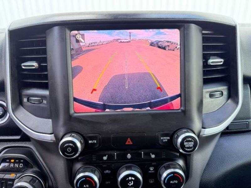 2019 Flame Red Clearcoat /Diesel Gray/Black Ram 1500 Big Horn/Lone Star (1C6SRFFT9KN) with an V8, 5.7L engine, 8-speed automatic transmission, located at 1175 N Woodruff Ave, Idaho Falls, ID, 83401, 43.506901, -111.999657 - <b>Vehicle Details</b><br>Discover capability, comfort, and proven performance in this pre-owned 2019 Ram 1500 Big Horn 4WD, now available in Idaho Falls, ID. Powered by a strong 5.7L V8 gasoline engine, this full-size pickup delivers the muscle needed for towing, hauling, and everyday driving with- Photo#17