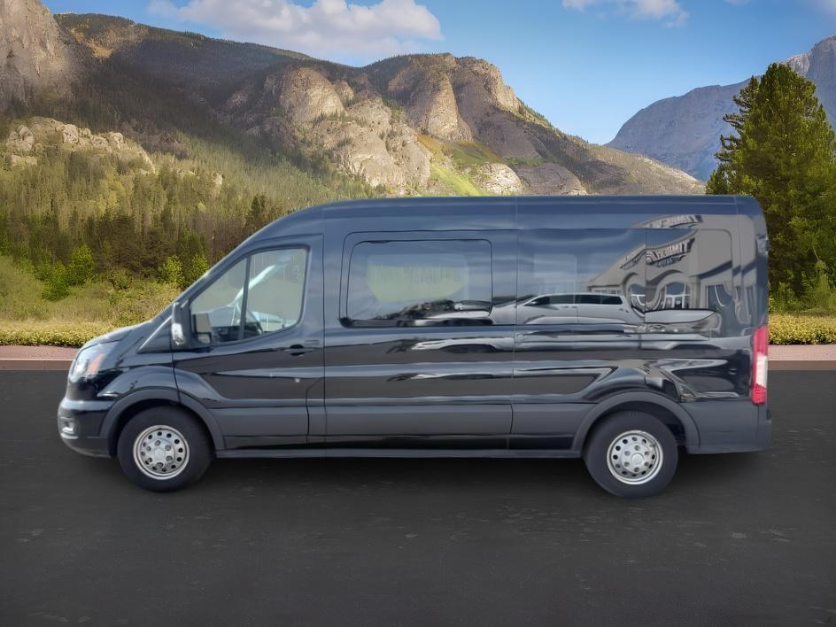 2023 Agate Black Metallic /Ebony Ford Transit Wagon XLT (1FBAX9CG4PK) with an V6, 3.5L engine, 10-speed automatic transmission, located at 1175 N Woodruff Ave, Idaho Falls, ID, 83401, 43.506901, -111.999657 - <b>Vehicle Details</b><br>Ready for your next crew or family hauler? This pre-owned 2023 Ford Transit Wagon T-350 Med Roof Slide XL is a versatile, low-mileage van with just 25,266 miles and the confidence of AWD. Powered by a V6, 3.5L Gasoline engine, it delivers the strength you want for daily dri- Photo#25