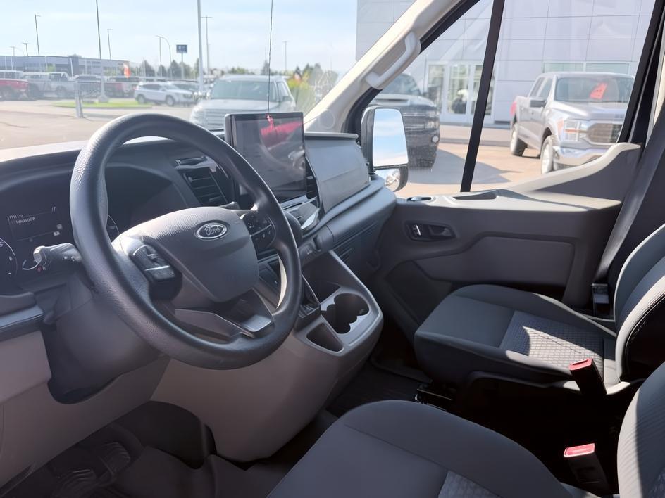2023 Agate Black Metallic /Ebony Ford Transit Wagon XLT (1FBAX9CG4PK) with an V6, 3.5L engine, 10-speed automatic transmission, located at 1175 N Woodruff Ave, Idaho Falls, ID, 83401, 43.506901, -111.999657 - <b>Vehicle Details</b><br>Ready for your next crew or family hauler? This pre-owned 2023 Ford Transit Wagon T-350 Med Roof Slide XL is a versatile, low-mileage van with just 25,266 miles and the confidence of AWD. Powered by a V6, 3.5L Gasoline engine, it delivers the strength you want for daily dri- Photo#38
