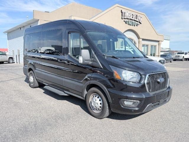 2023 Agate Black Metallic /Ebony Ford Transit Wagon XLT (1FBAX9CGXPK) with an V6, 3.5L engine, 10-speed automatic transmission, located at 1175 N Woodruff Ave, Idaho Falls, ID, 83401, 43.506901, -111.999657 - <b>Vehicle Details</b><br>Looking for a versatile passenger van in Idaho Falls, ID? This pre-owned 2023 Ford Transit Wagon T-350 Med Roof Slide XL with AWD is ready for work, travel, or growing business needs. Powered by a strong V6 3.5L Gasoline engine, this Ford Transit Wagon delivers confident pe- Photo#56