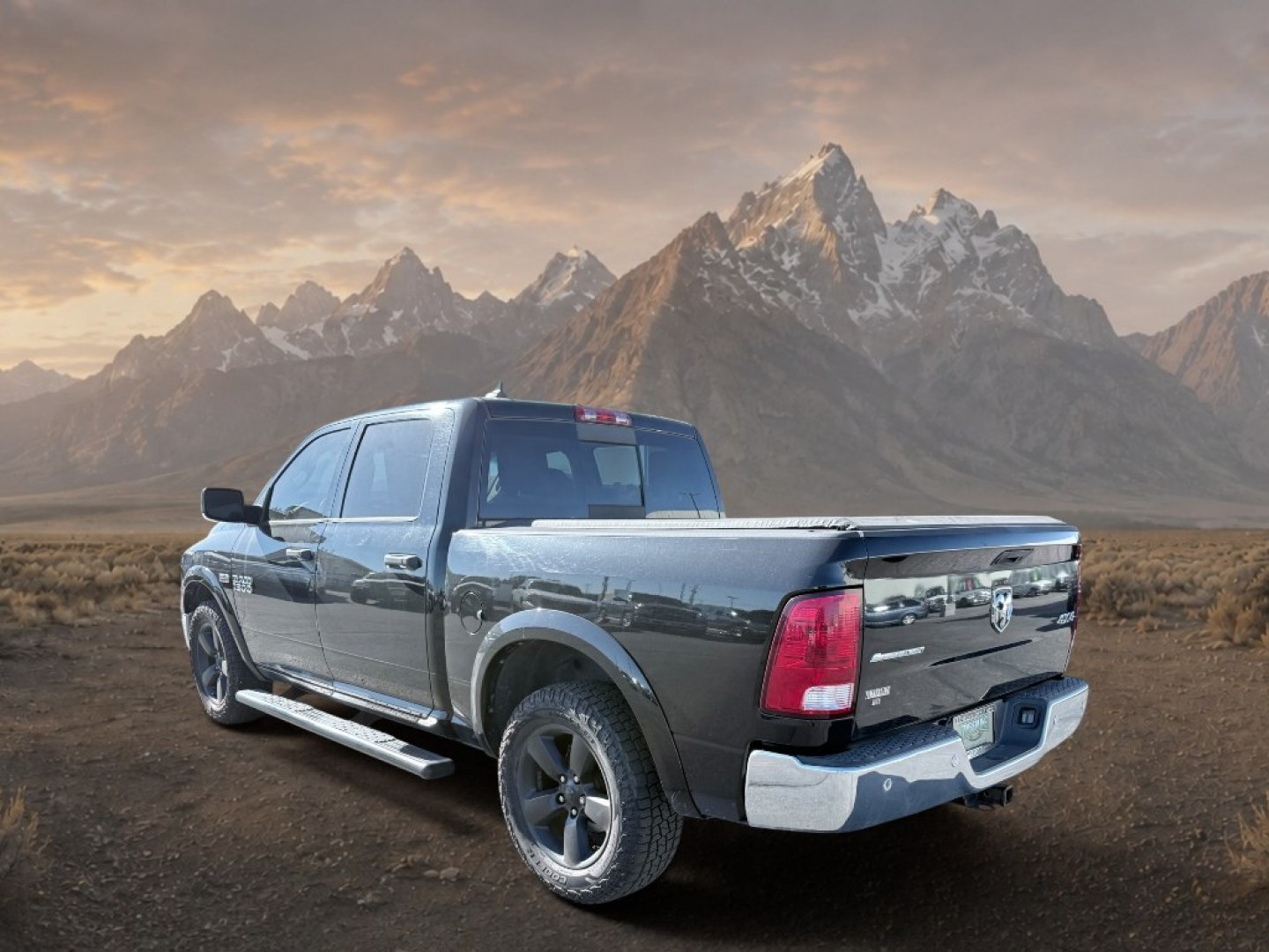 2014 BLACK /Diesel Gray/Black Ram 1500 Outdoorsman (1C6RR7LT9ES) with an V8, 5.7L engine, 8-speed automatic transmission, located at 1175 N Woodruff Ave, Idaho Falls, ID, 83401, 43.506901, -111.999657 - <b>Vehicle Details</b><br>This 2014 Ram 1500 Outdoorsman is a capable full-size pickup that blends rugged strength with everyday comfort. Equipped with 4WD and a powerful V8 5.7L gasoline engine, this truck is built to handle demanding work, weekend adventures, and Idaho's changing road conditions w- Photo#2