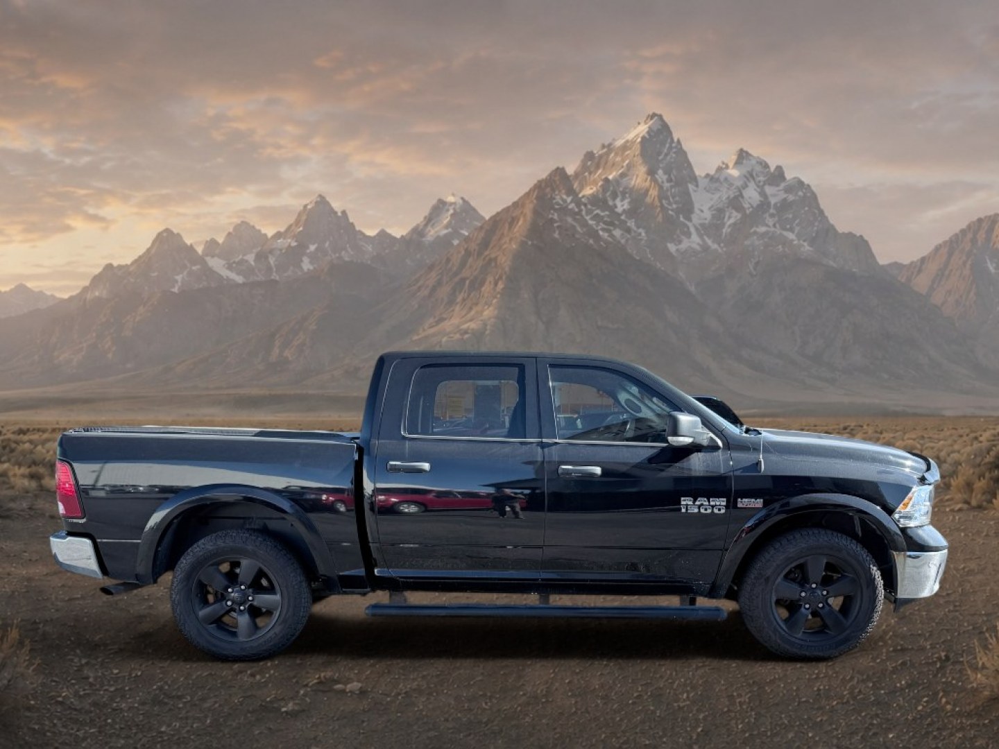 2014 BLACK /Diesel Gray/Black Ram 1500 Outdoorsman (1C6RR7LT9ES) with an V8, 5.7L engine, 8-speed automatic transmission, located at 1175 N Woodruff Ave, Idaho Falls, ID, 83401, 43.506901, -111.999657 - <b>Vehicle Details</b><br>This 2014 Ram 1500 Outdoorsman is a capable full-size pickup that blends rugged strength with everyday comfort. Equipped with 4WD and a powerful V8 5.7L gasoline engine, this truck is built to handle demanding work, weekend adventures, and Idaho's changing road conditions w- Photo#7